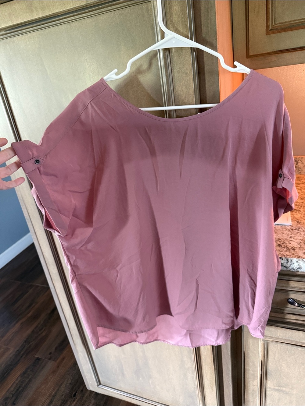 Maurices Rose-Quartz Dolman Sleeve Blouse